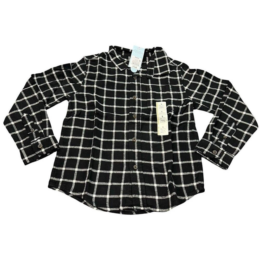 Long Sleeve Flannel Shirt - Size: S 6/7